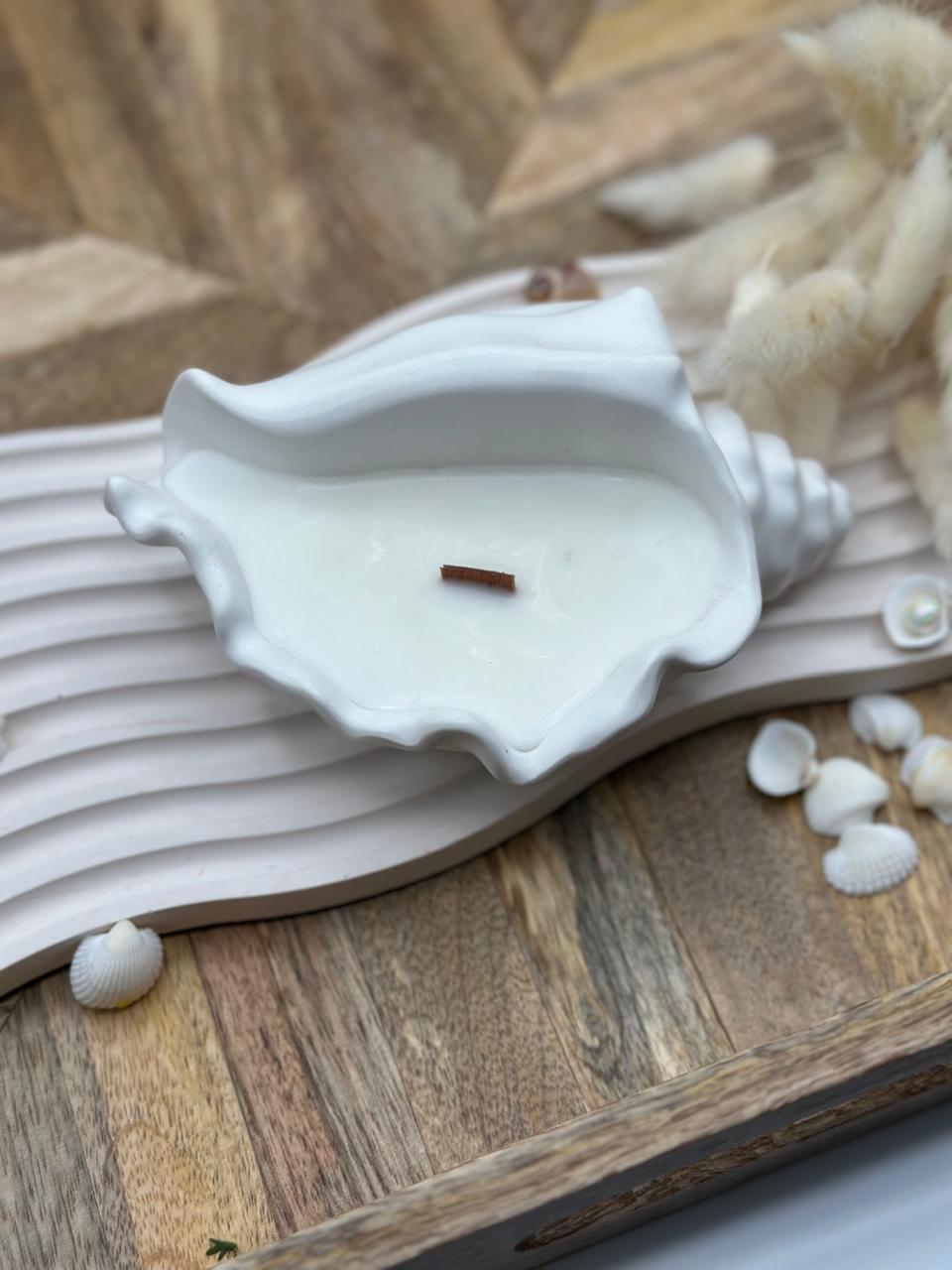 Mini bougie coquillage