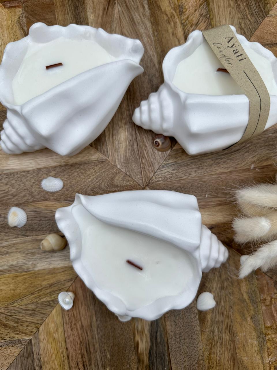 Mini bougie coquillage